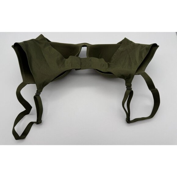 Victoria's Secret Lined Demi Bra Olive Army Green Underwire Back Closure 34DD - Picture 5 of 6